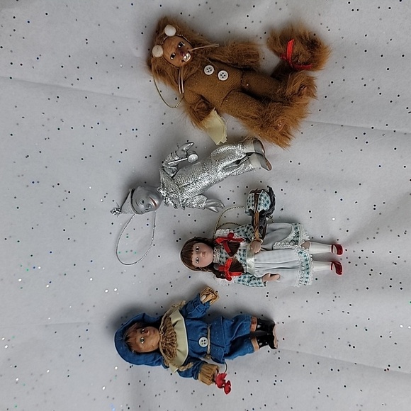 Vintage Wizard of Oz Porcelain Doll ornaments set - Picture 8 of 10